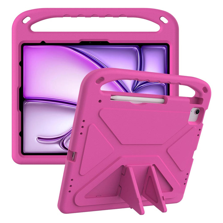 EVN-iPad-PR10 | iPad Air 13 ( M2 ) | Durable shockproof protective case w/ handle grip and kick-stand