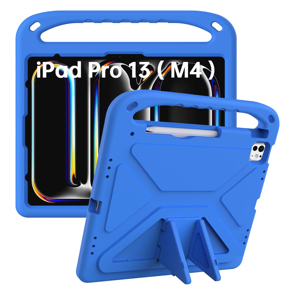 ARMOR-X iPad Pro 13 ( M4 ) Durable shockproof protective case with handle grip and kick-stand.