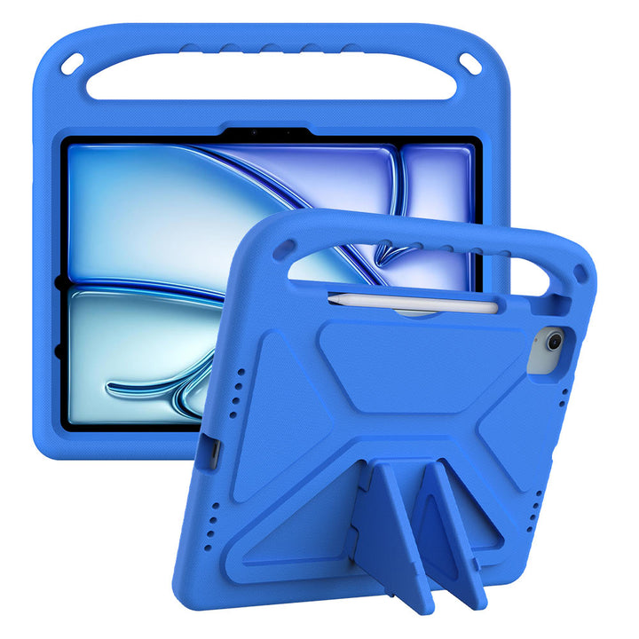 ARMOR-X iPad Air 11 ( M2 ) Durable shockproof protective case with handle grip and kick-stand.