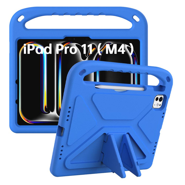 ARMOR-X iPad Pro 11 ( M4 ) Durable shockproof protective case with handle grip and kick-stand.