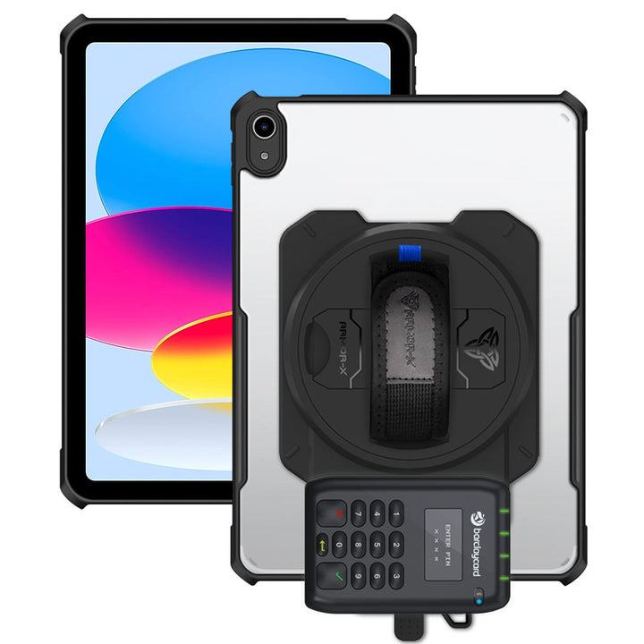 EX2-DAN-iPad-N5 | iPad 11-Inch (11th Gen / A16) | Ultra Slim 4 Corner Anti-Impact Tablet Case With Barclaycard Card Reader Holder
