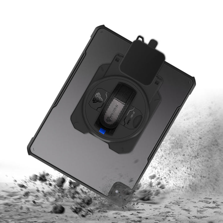 EX2-DAN-iPad-PR10 | iPad Pro 13 ( M4 ) | Ultra Slim 4 Corner Anti-Impact Tablet Case With Ingenico Moby 5500 Card Reader Holder Supports Apple Pencil Pro Wireless Charging