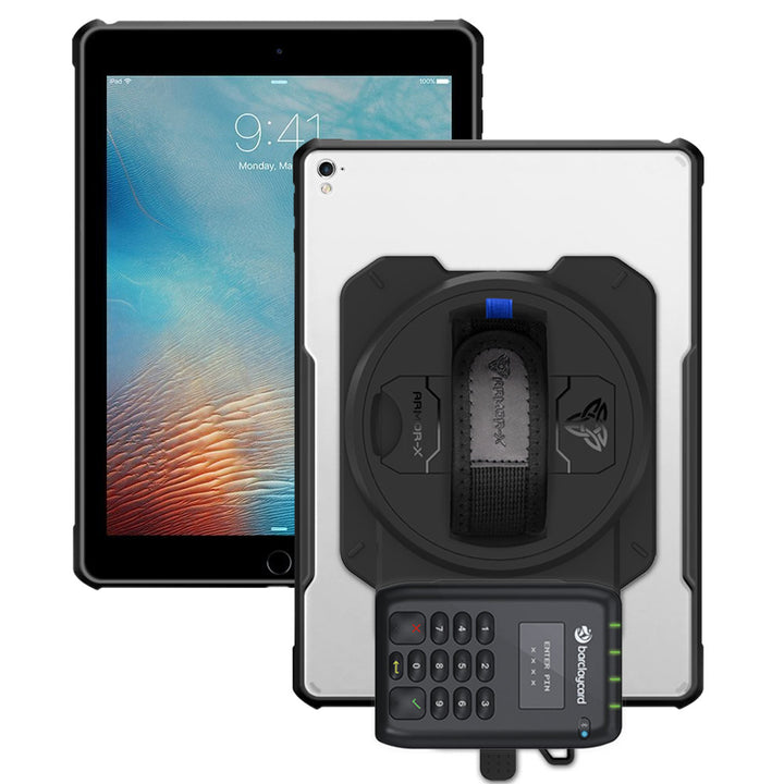 EX2-DAN-iPad-PR1 | iPad Pro 9.7 2016 | Ultra Slim 4 Corner Anti-Impact Tablet Case With Barclaycard Card Reader Holder