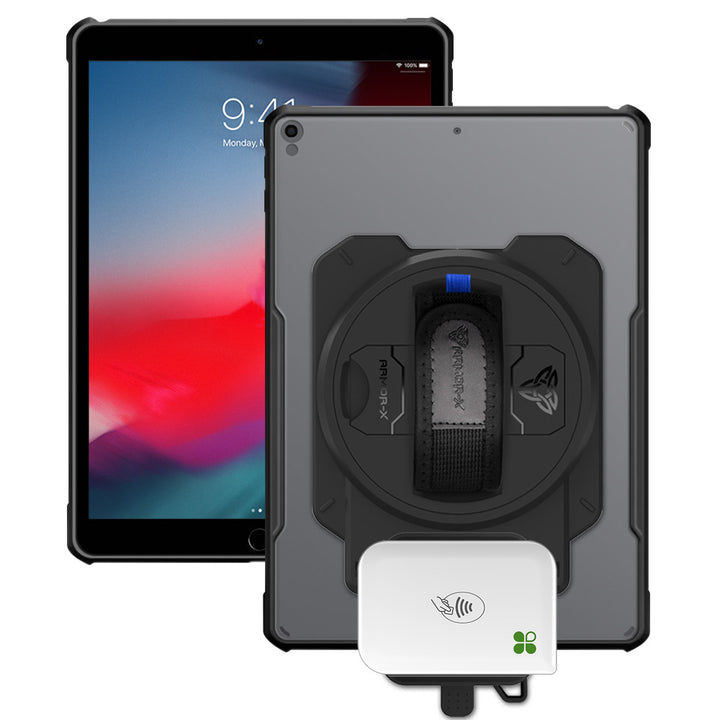 EX2-DAN-iPad-PR3 | iPad Pro 10.5 2017 | Ultra Slim 4 Corner Anti-Impact Tablet Case With Clover Go Card Reader Holder