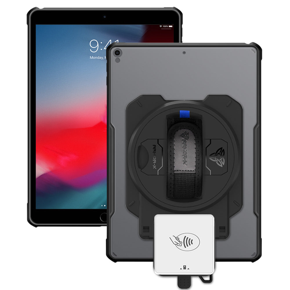 EX2-DAN-iPad-PR3 | iPad Air (3rd Gen.) 2019 | Ultra Slim 4 Corner Anti-Impact Tablet Case With Payanywhere 3-in-1 Credit Card Reader Holder