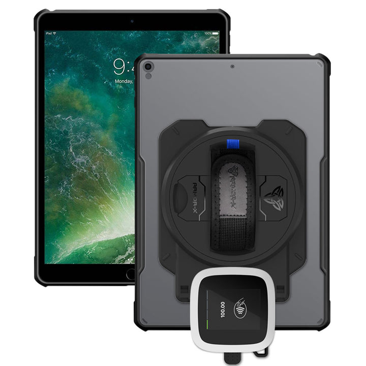 EX2-DAN-iPad-PR3 | iPad Pro 10.5 2017 | Ultra Slim 4 Corner Anti-Impact Tablet Case With Revolut Card Reader Holder