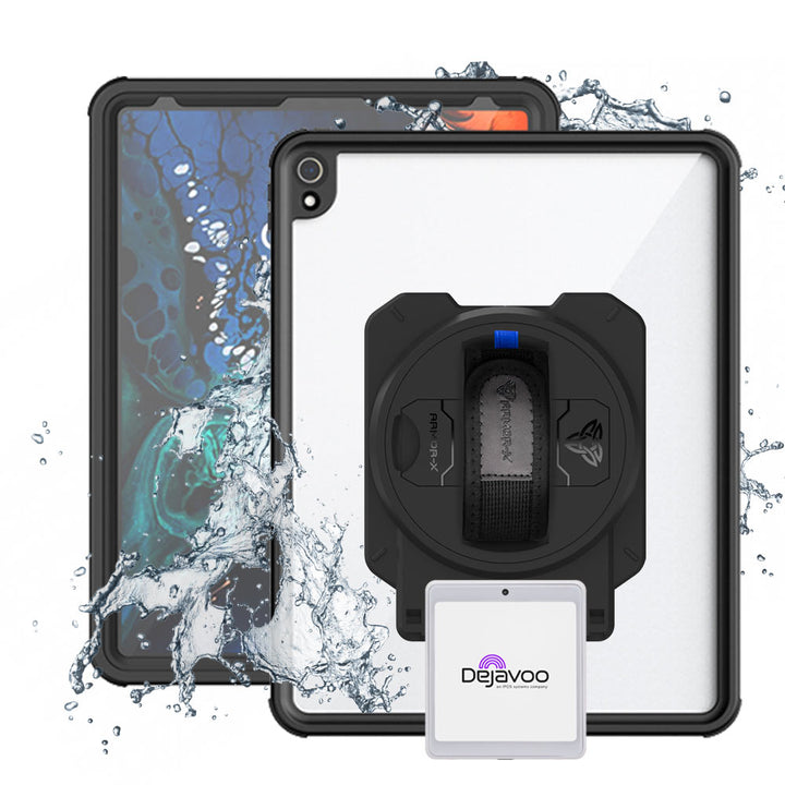 EX2-MAN-A11S | iPad Pro 12.9 ( 3rd Gen. ) 2018 | IP68 Waterproof, Shock &amp; Dust Proof Case With dejavoo P12 mPOS PIN Pad