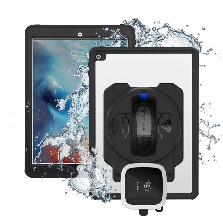 EX2-MAN-A8S | iPad Pro 10.5 2017 | IP68 Waterproof, Shock & Dust Proof Case With Revolut Card Reader Holder