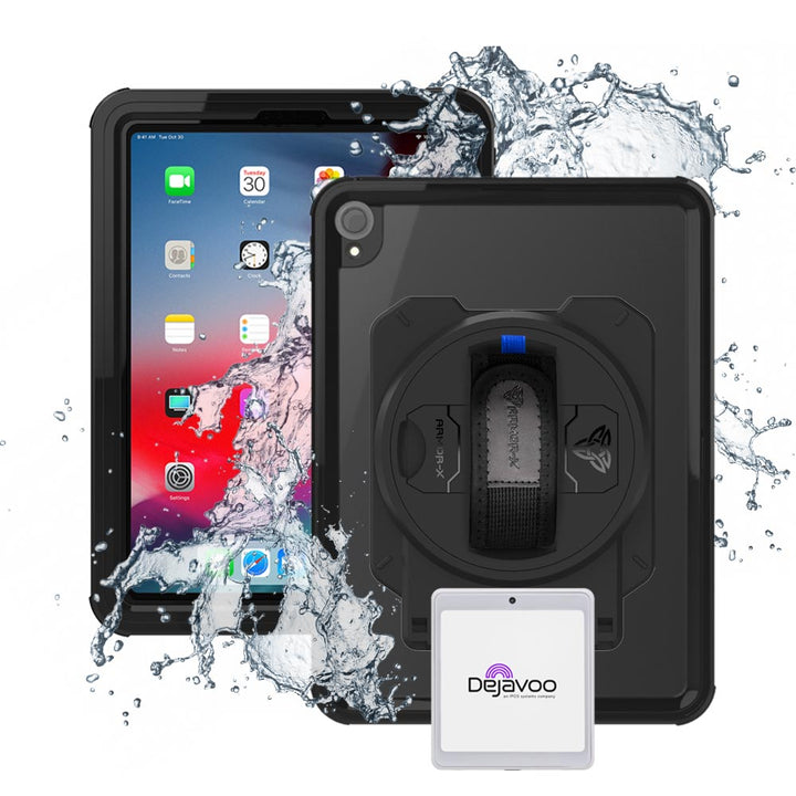 EX2-MAN-A9S | iPad Pro 11 ( 1st Gen. ) 2018 | IP68 Waterproof, Shock &amp; Dust Proof Case With dejavoo P12 mPOS PIN Pad