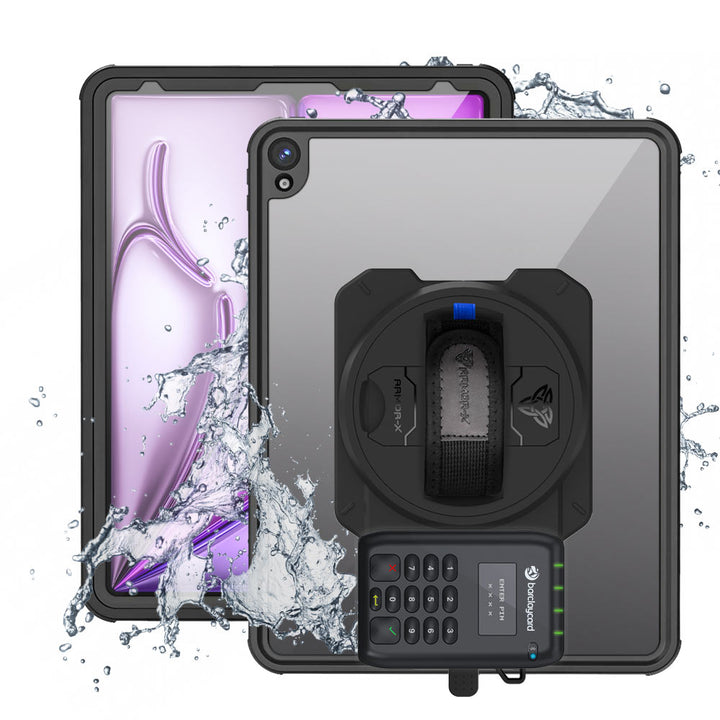 EX2-MAN-iPad-A6 | iPad Air 13 (M2) / (M3) | IP68 Waterproof, Shock & Dust Proof Case With Barclaycard Card Reader Holder