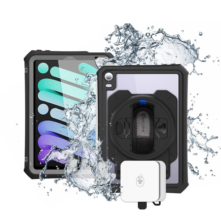 EX2-MAN-iPad-M6PN | iPad mini (A17 Pro) | IP68 Waterproof, Shock & Dust Proof Case With Stripe Reader M2 Card Reader Holder Supports Apple Pencil Pro Wireless Charging