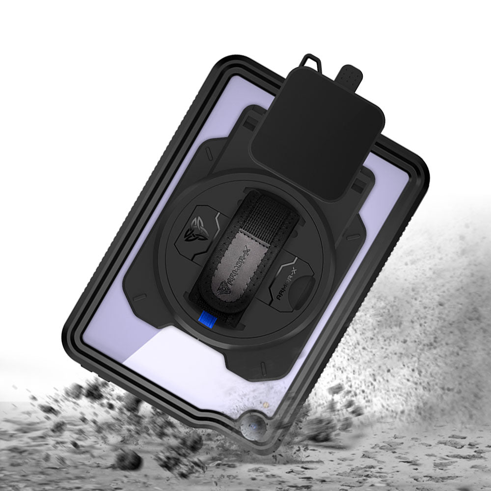 EX2-MAN-iPad-M6 | iPad mini 6 | IP68 Waterproof, Shock & Dust Proof Case With Grafterr Go BBPOS WisePad 3 Card Reader Holder