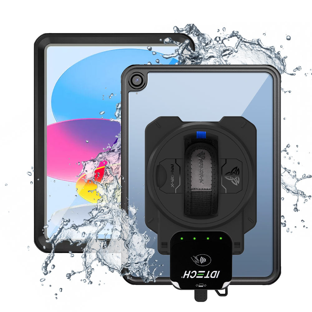 EX2-MAN-iPad-N5 | iPad 11-Inch (11th Gen / A16) | IP68 Waterproof, Shock &amp; Dust Proof Case With ID TECH VP3350