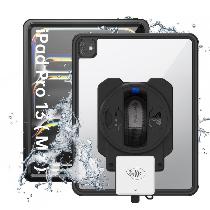 EX2-MAN-iPad-PR10 | iPad Pro 13 ( M4 ) | IP68 Waterproof, Shock & Dust Proof Case With Payanywhere 3-in-1 Credit Card Reader Holder