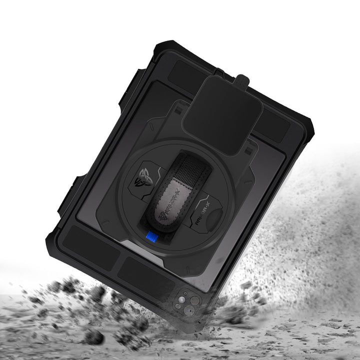 EX2-MAN-iPad-PR11PN | iPad Pro 11 ( M4 ) | IP68 Waterproof, Shock & Dust Proof Case With Ingenico Moby 5500 Card Reader Holder Supports Apple Pencil Pro Wireless Charging