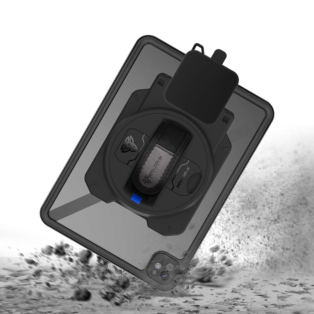 EX2-MAN-iPad-PR11 | iPad Pro 11 ( M4 ) | IP68 Waterproof, Shock & Dust Proof Case With Revolut Card Reader Holder