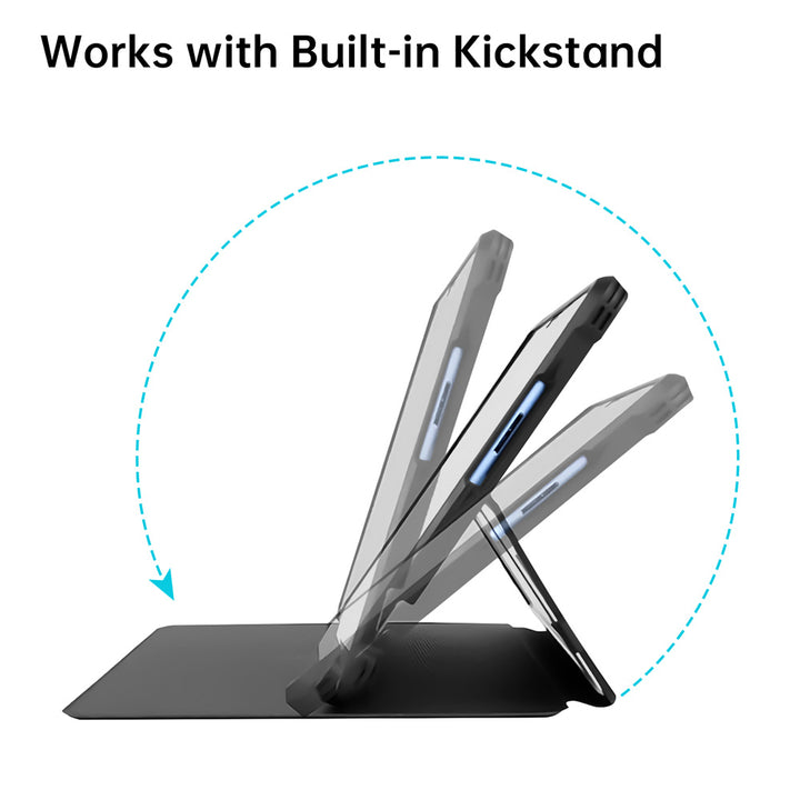 FAC-MS-SFPR9 | Microsoft Surface Pro 11 / 10 / 9 | Flip Protective Rugged Case Compatible with Keyboard