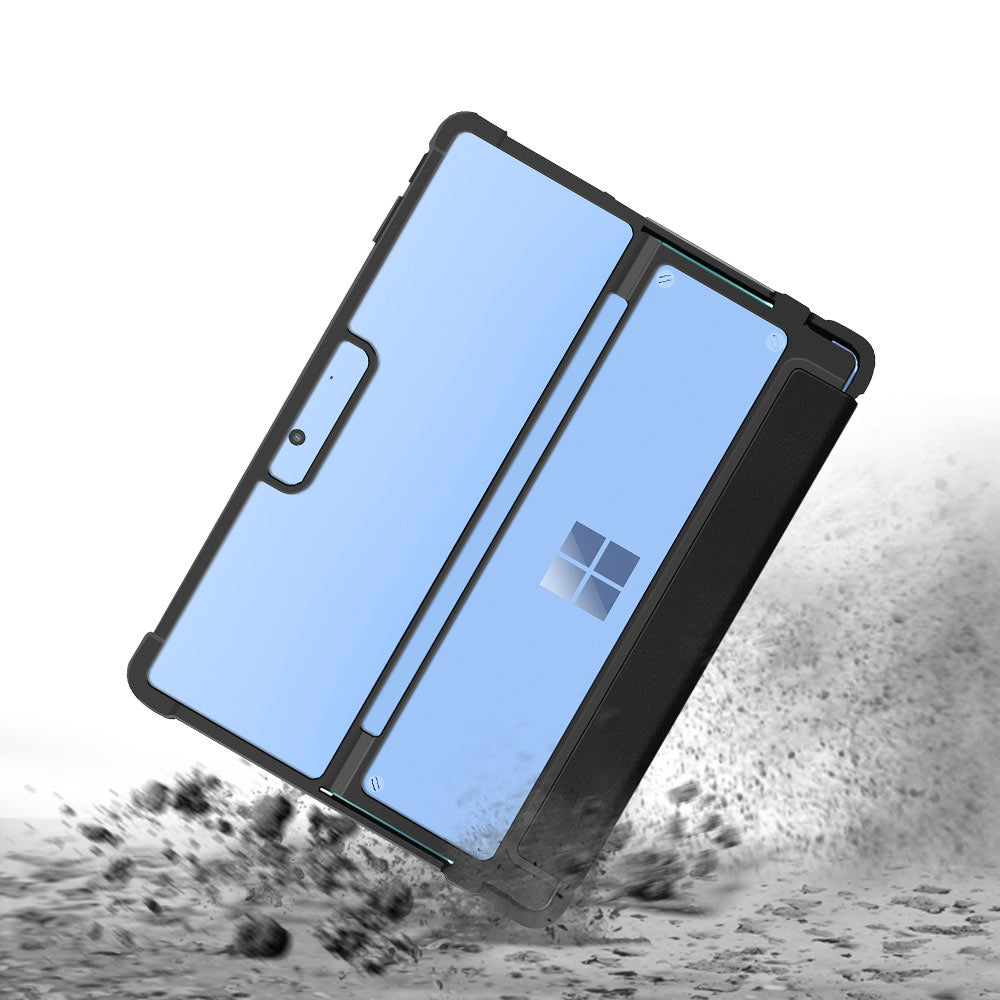 FAC-MS-SFPR9 | Microsoft Surface Pro 11 / 10 / 9 | Flip Protective Rugged Case Compatible with Keyboard
