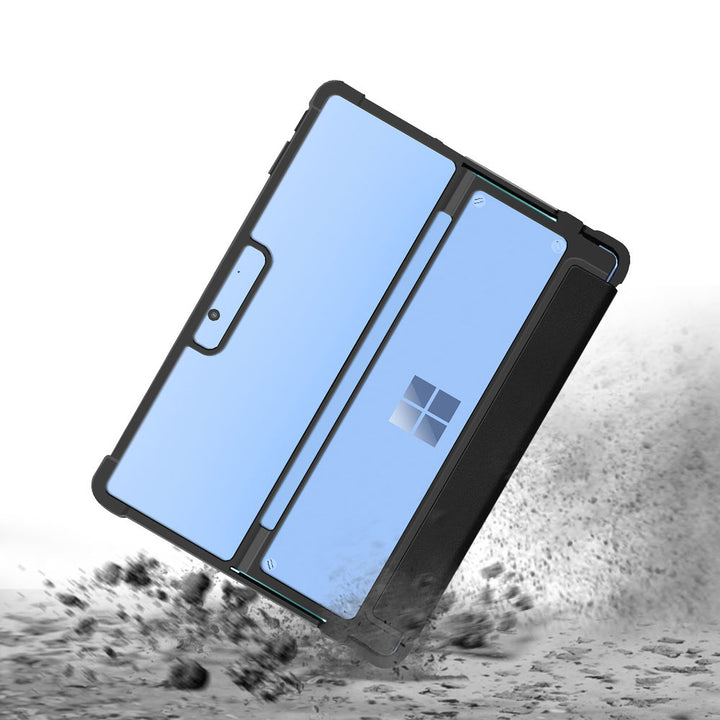 FAC-MS-SFPR9 | Microsoft Surface Pro 11 / 10 / 9 | Flip Protective Rugged Case Compatible with Keyboard