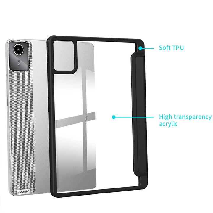 ARMOR-X Lenovo Tab M11 / K11 TB330 Magnetic Cover with hardshell back cover with flexible TPU bumper protects the tablet from shocks, drops and impacts.
