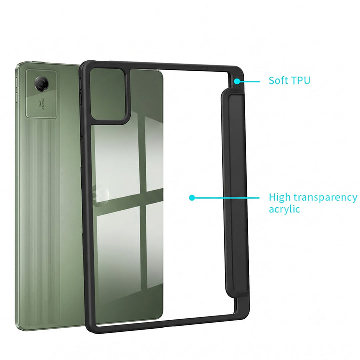 ARMOR-X Motorola Moto Pad (2026) / Moto Pad 60 Neo Magnetic Cover with hardshell back cover with flexible TPU bumper protects the tablet from shocks, drops and impacts.