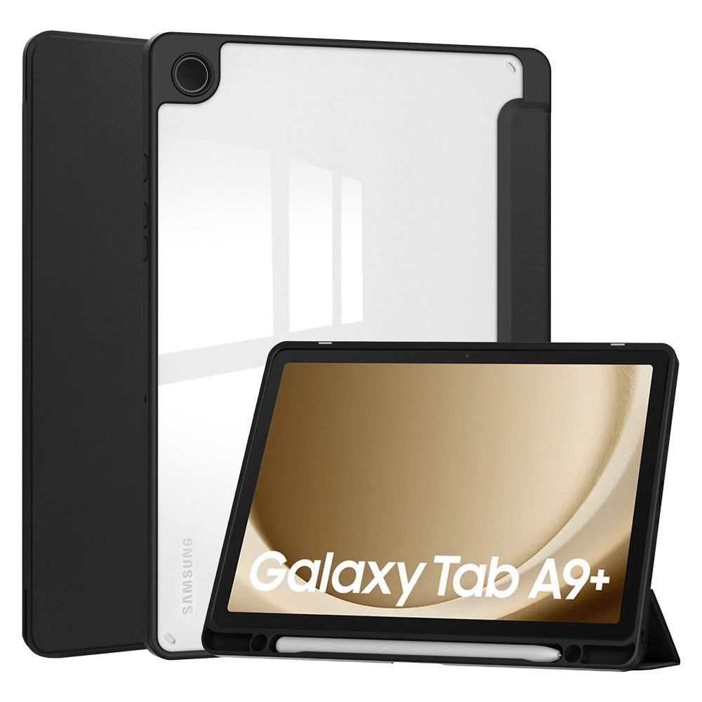 ARMOR-X Samsung Galaxy Tab A9+ A9 Plus SM-X210 / SM-X215 / SM-X216 Smart Tri-Fold Stand Magnetic Cover.
