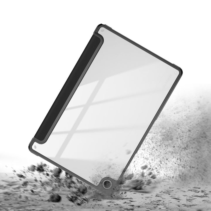 ARMOR-X Samsung Galaxy Tab A11+ A11 Plus ( 11" ) SM-X230 / SM-X235 / SM-X236 / SM-X238 Smart Magnetic Folio Cover. Hardshell back cover with flexible TPU bumper protects the tablet from shocks, drops and impacts.
