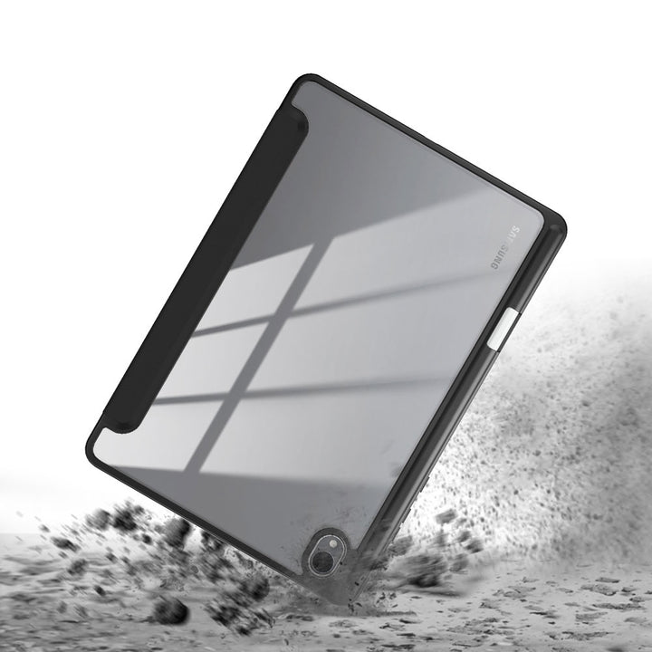 ARMOR-X Samsung Galaxy Tab S11 SM-X730 / X736 / X738 Smart Magnetic Folio Cover. Hardshell back cover with flexible TPU bumper protects the tablet from shocks, drops and impacts.