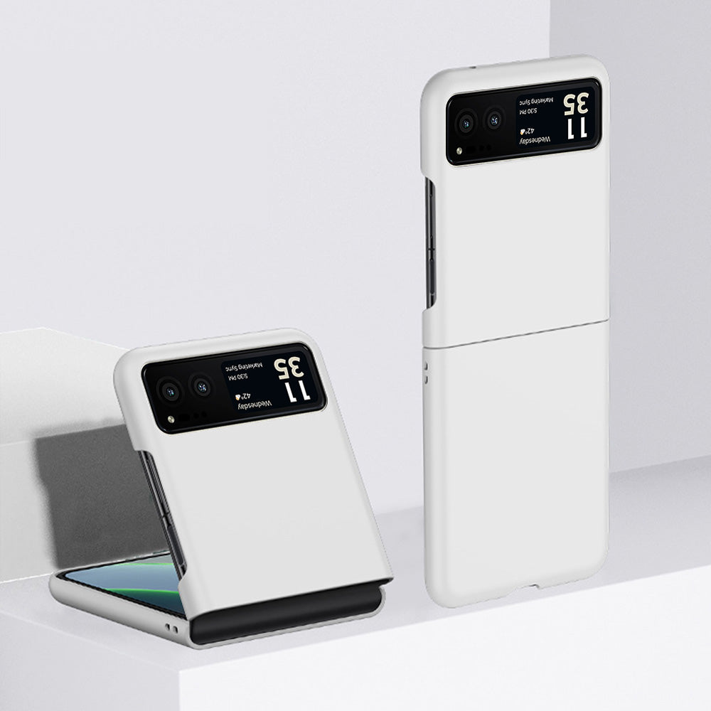 Motorola razr 40 本体 ホワイト 専用ケース付 FDN-MT23-RZ40 | Motorola Razr 40 Case | Hard PC Shockproof Case