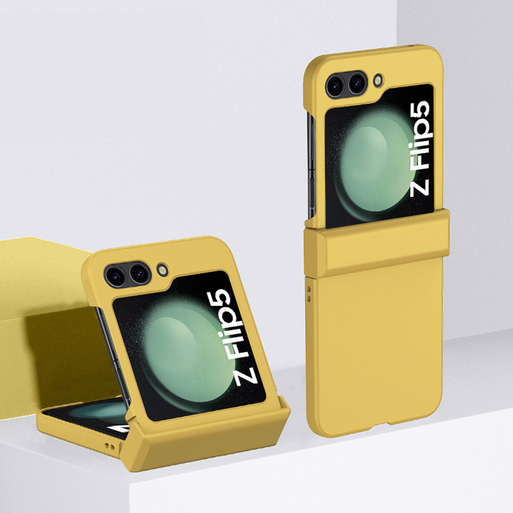 FDN-SS23-ZFLIP5 | Samsung Galaxy Z Flip5 SM-F731 Case | Hard PC Shockproof Case Yellow FDN-SS23-ZFLIP5 | Samsung Galaxy Z Flip5 SM-F731 Case | Hard PC Shockproof Case Yellow