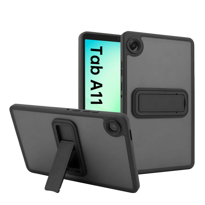 ARMOR-X Samsung Galaxy Tab A11 ( 8.7" ) SM-X130 / SM-X133 / SM-X135 shockproof protective case kick-stand. Translucent matte PC back and the polishing layer makes it possible to have a delicate touch.