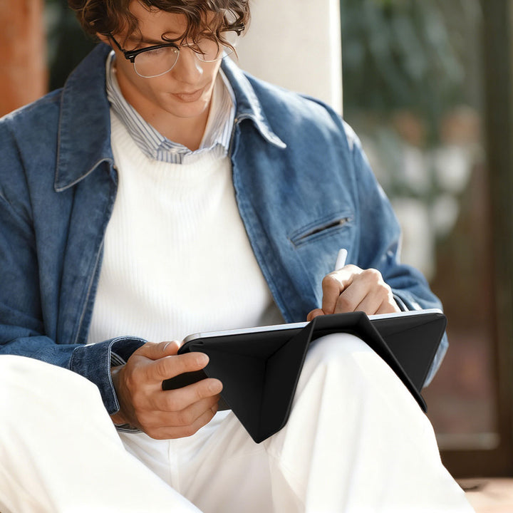 FMS-iPad-A5 | iPad Air 11 (M2) / (M3) | Foldable Magnetic Stand Cover with Detachable Pencil Holder