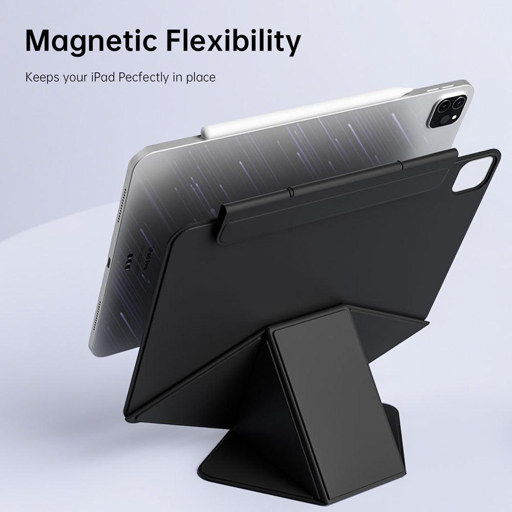 FMS-iPad-M6 | iPad mini (A17 Pro) | Foldable Magnetic Stand Cover with Detachable Pencil Holder