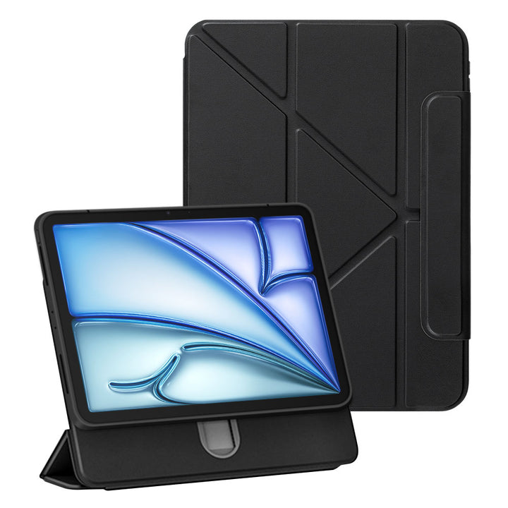 ARMOR-X iPad Air 11 ( M2 ) rotatable & slidable magnetic cover with multi-fold stand.