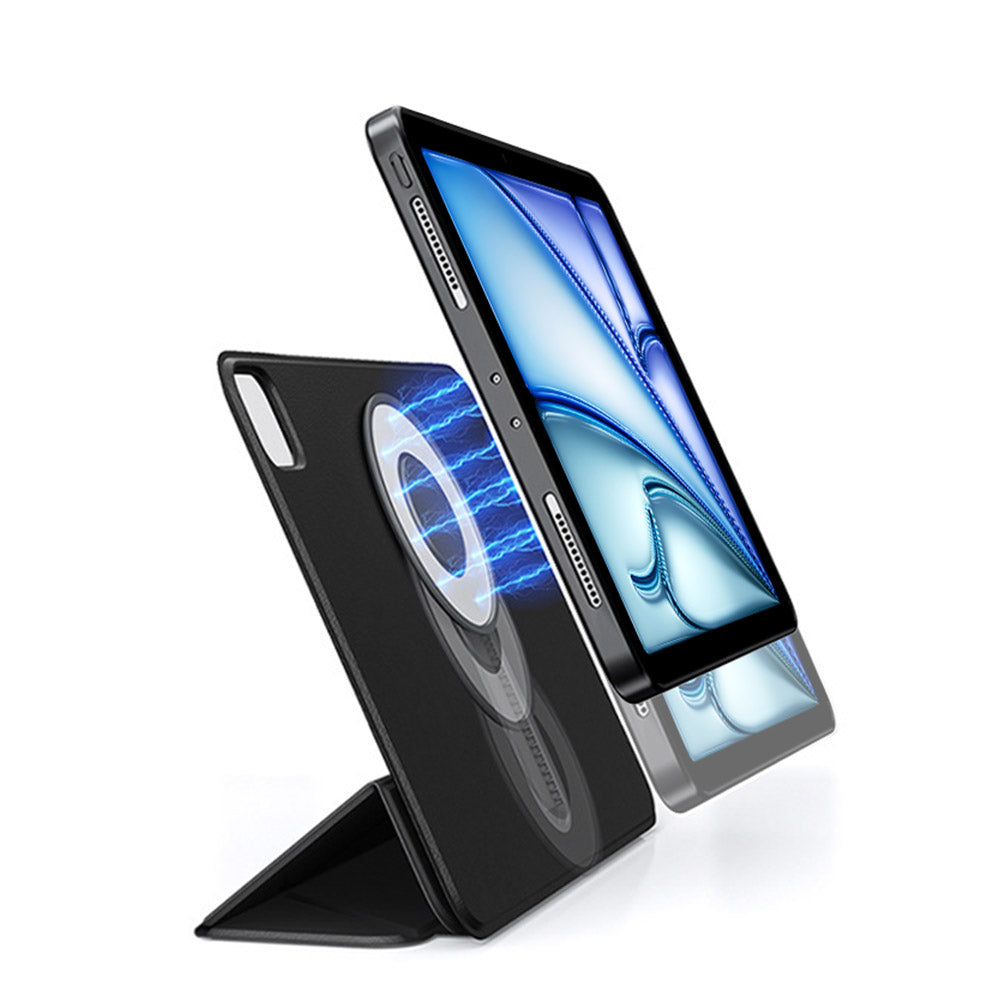 ARMOR-X iPad Air 11 ( M2 ) rotatable & slidable magnetic cover with multi-fold stand.