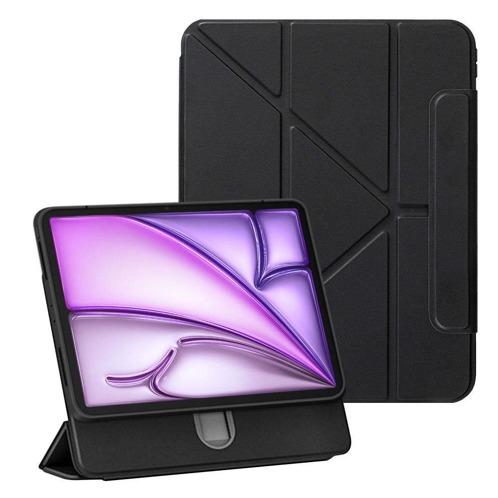 ARMOR-X iPad Air 13 ( M2 ) rotatable & slidable magnetic cover with multi-fold stand.