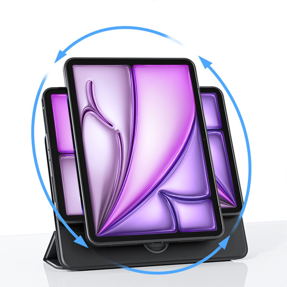 ARMOR-X iPad Air 13 ( M2 ) rotatable & slidable magnetic cover with multi-fold stand.