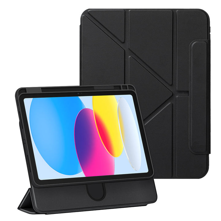 ARMOR-X iPad 10.9 (10th Gen.) rotatable & slidable magnetic cover with multi-fold stand.