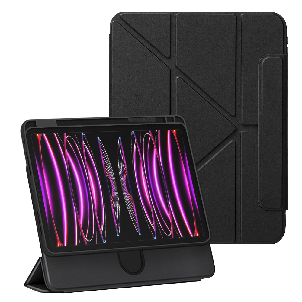 ARMOR-X iPad Pro 11 ( 1st / 2nd / 3rd / 4th Gen. ) 2018 / 2020 / 2021 / 2022 rotatable & slidable magnetic cover with multi-fold stand.