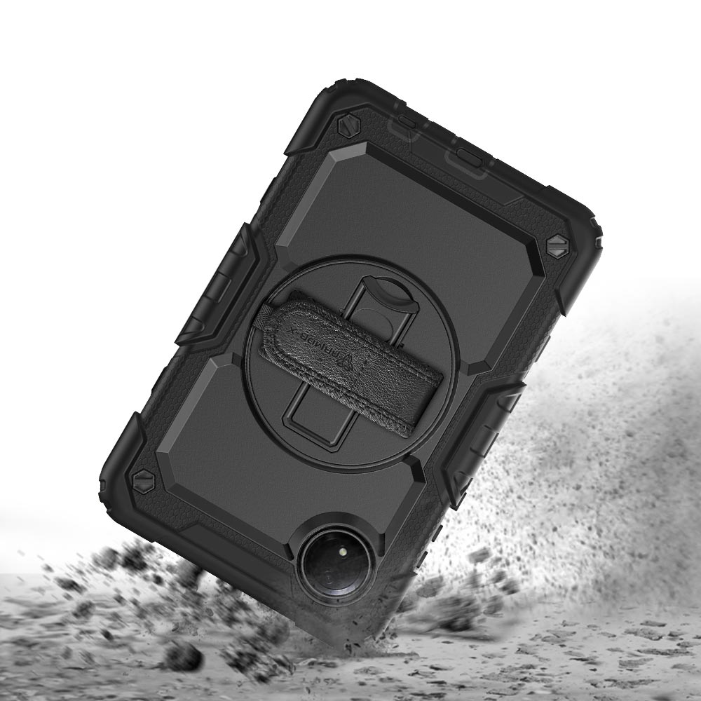 ARMOR-X Xiaomi Redmi Pad SE 8.7 / Redmi Pad SE 8.7 4G shockproof case, impact protection cover with hand strap and kick stand. Rugged protective case with the best dropproof protection.