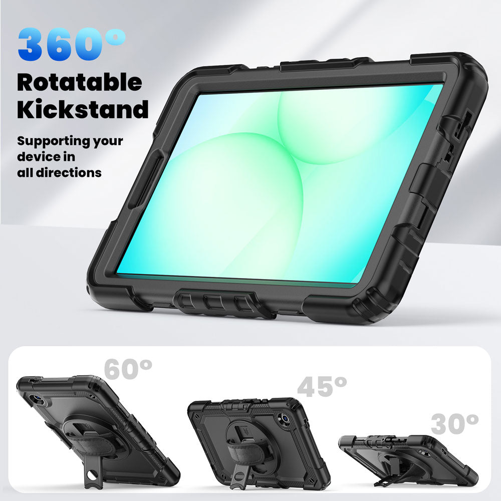 ARMOR-X Samsung Galaxy Tab A11 ( 8.7" ) SM-X133 / SM-X135 case with kick stand. Hand free typing, drawing, video watching.