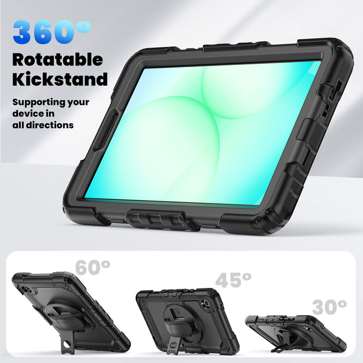 ARMOR-X Samsung Galaxy Tab A11 ( 8.7" ) SM-X133 / SM-X135 case with kick stand. Hand free typing, drawing, video watching.