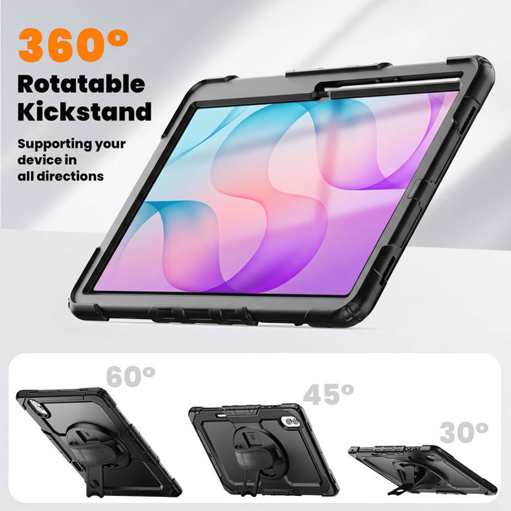 ARMOR-X Samsung Galaxy Tab S12 Ultra SM-X940 / X946 case with kick stand. Hand free typing, drawing, video watching.