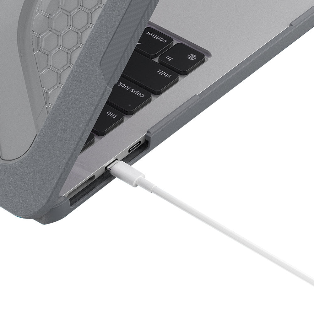 ARMOR-X MacBook Air 15" 2023 / 2024 (A2941 / A3114) shockproof case. Easy access to all ports and features.