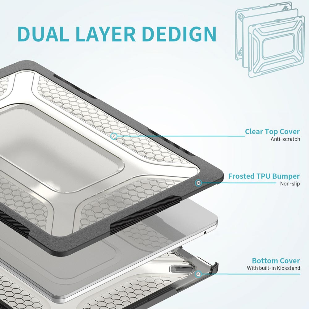 ARMOR-X MacBook Neo (A3404) Heavy Duty Slim Hard Shell Dual Layer Protective Cover.