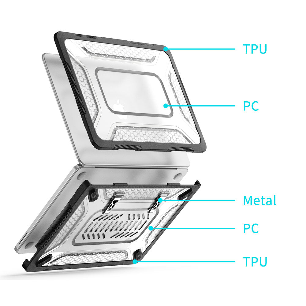 ARMOR-X MacBook Neo (A3404) Heavy Duty Slim Hard Shell Dual Layer Protective Cover.