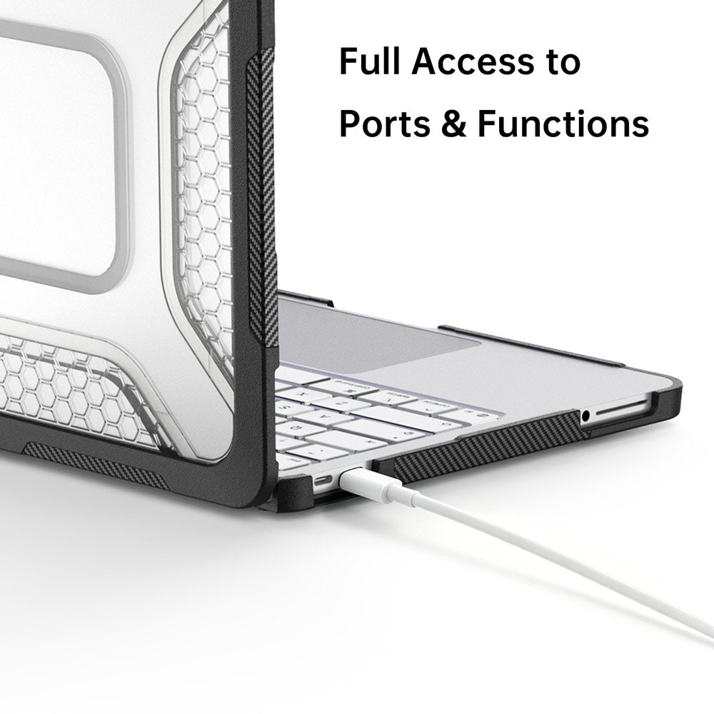 ARMOR-X MacBook Neo (A3404) shockproof case. Easy access to all ports and features.