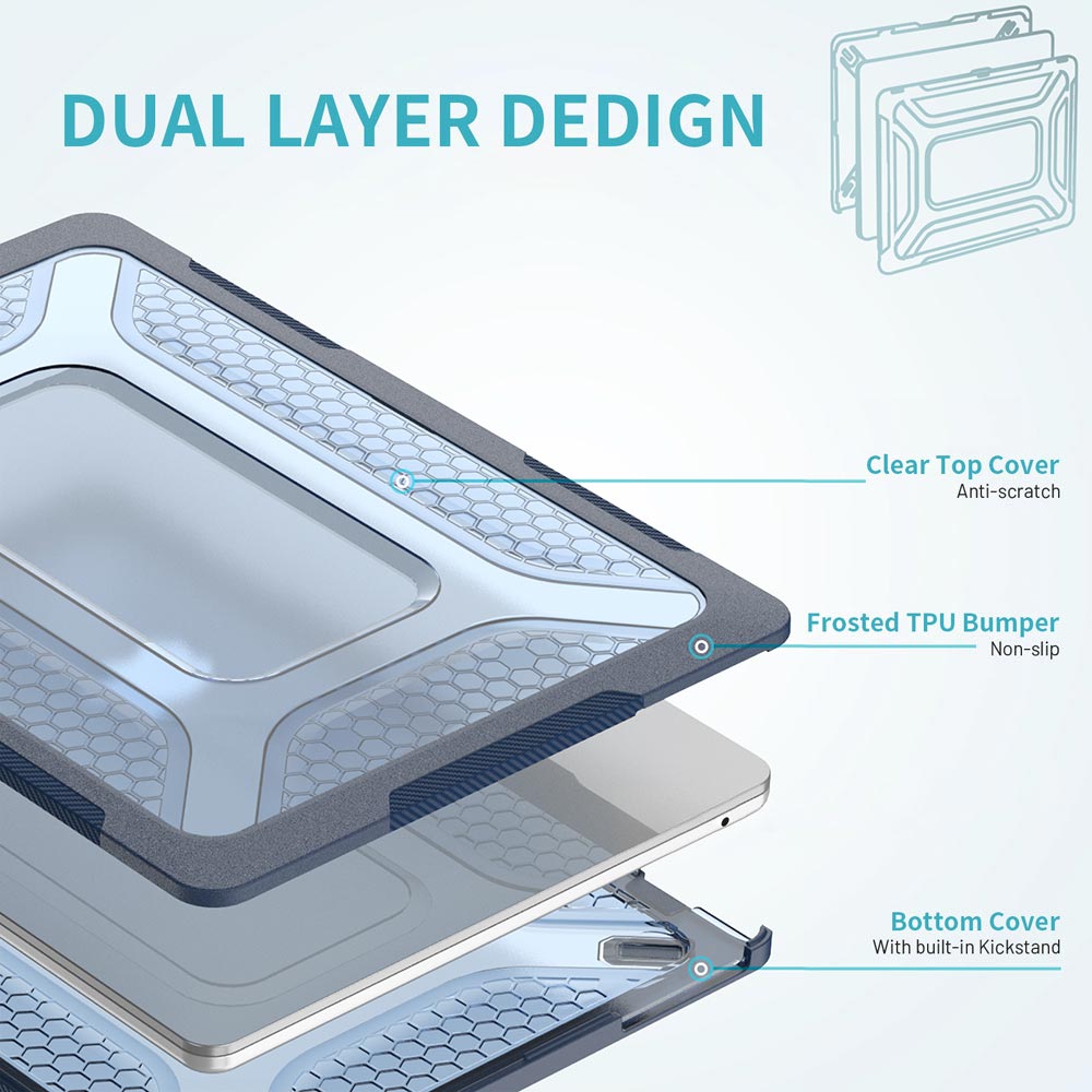 ARMOR-X MacBook Neo (A3404) Heavy Duty Slim Hard Shell Dual Layer Protective Cover.