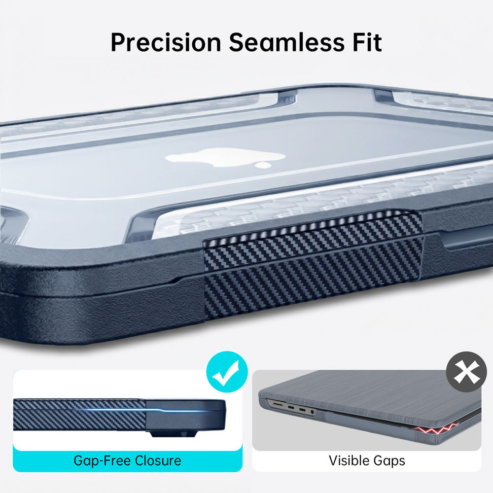 ARMOR-X MacBook Neo (A3404) case. Designed for an ultra-precise fit that allows your MacBook to close fully and securely without gaps or unnecessary bulk, preserving the device’s original slim profile.