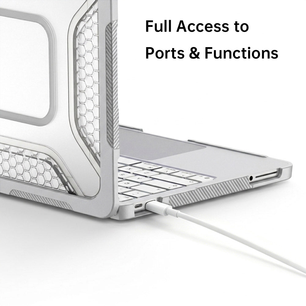 ARMOR-X MacBook Neo (A3404) shockproof case. Easy access to all ports and features.